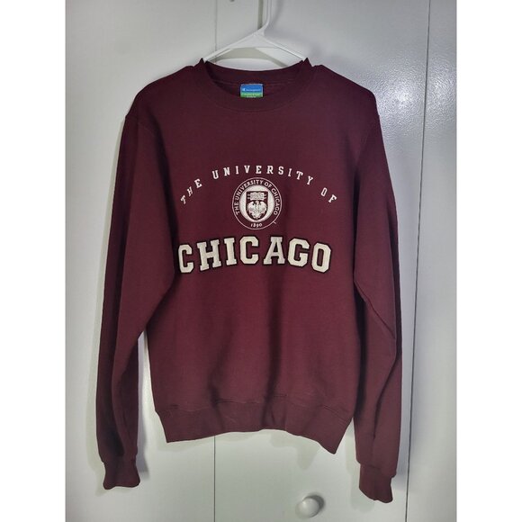Champion Tops - Champion Eco Fleece SZ XS University of Chicago Crewneck Sweatshirt Academia